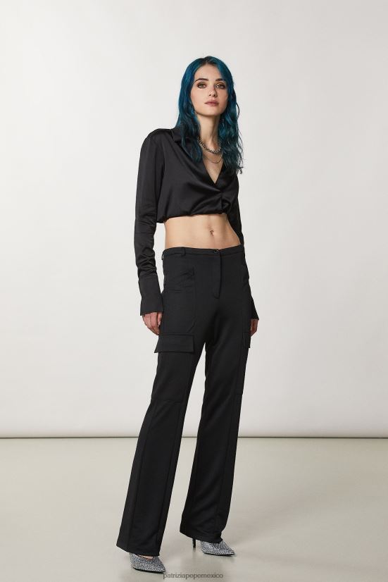 vestir mx Patrizia Pepe mujer pantalones de punto técnico Nerón 66024R182