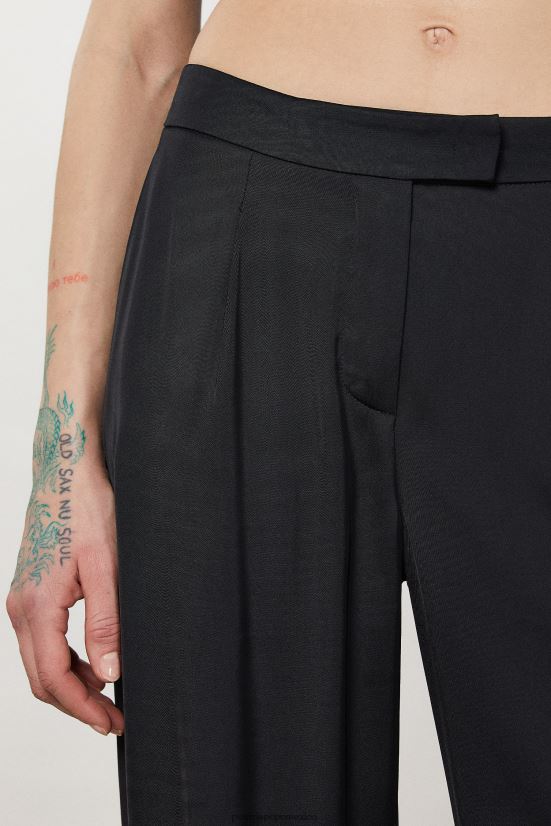 vestir mx Patrizia Pepe mujer pantalones palazzo de raso Nerón 66024R290