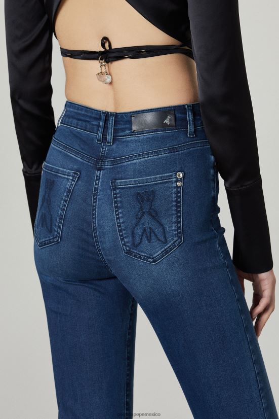 vestir mx Patrizia Pepe mujer jeans jeggings acampanados azul lavado 66024R672