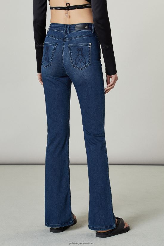 vestir mx Patrizia Pepe mujer jeans jeggings acampanados azul lavado 66024R672