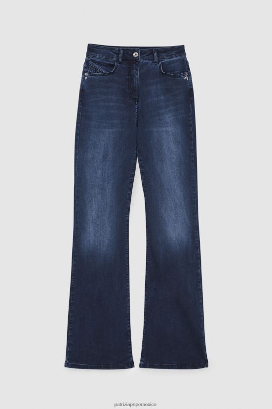 vestir mx Patrizia Pepe mujer jeans jeggings acampanados azul lavado 66024R672
