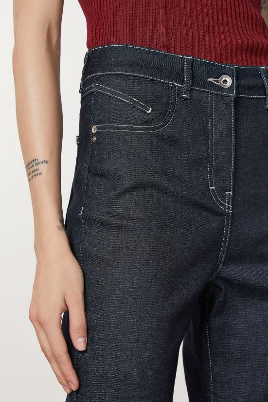 vestir mx Patrizia Pepe mujer pantalones vaqueros cómodos lavado azul marino medianoche 66024R94