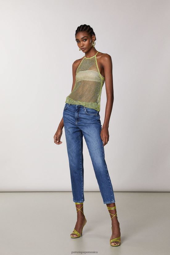 vestir mx Patrizia Pepe mujer vaqueros ecosostenibles lavado índigo vintage 66024R678
