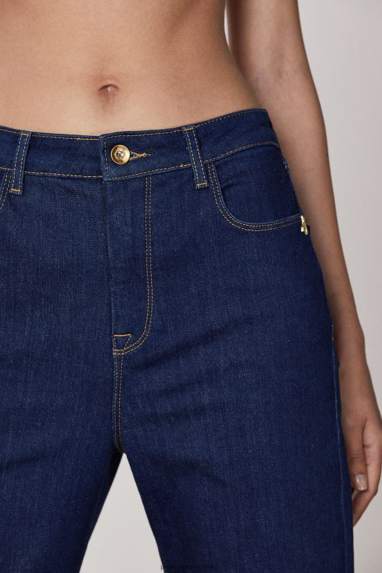 vestir mx Patrizia Pepe mujer vaqueros slim básicos de talle bajo enjuague de mezclilla azul 66024R394