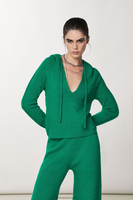 vestir mx Patrizia Pepe mujer Sudadera verde vibrante 66024R702