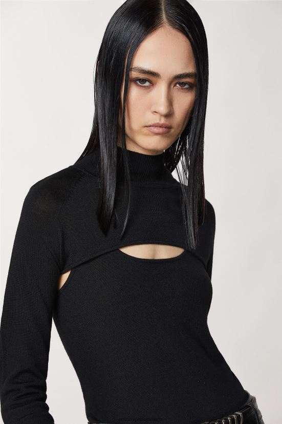 vestir mx Patrizia Pepe mujer bolero de lana Nerón 66024R171