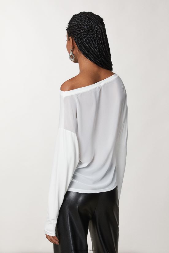 vestir mx Patrizia Pepe mujer jersey de viscosa con pedrería blanco 66024R10