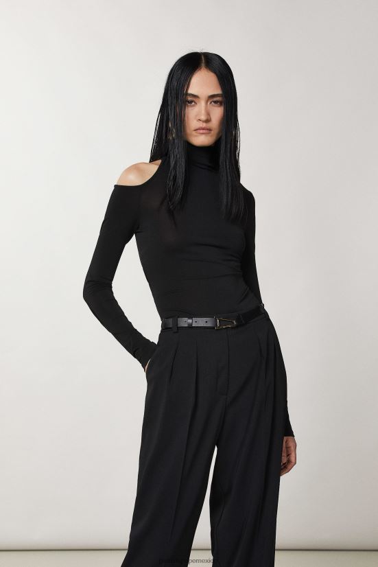 vestir mx Patrizia Pepe mujer suéter de punto delgado Nerón 66024R444