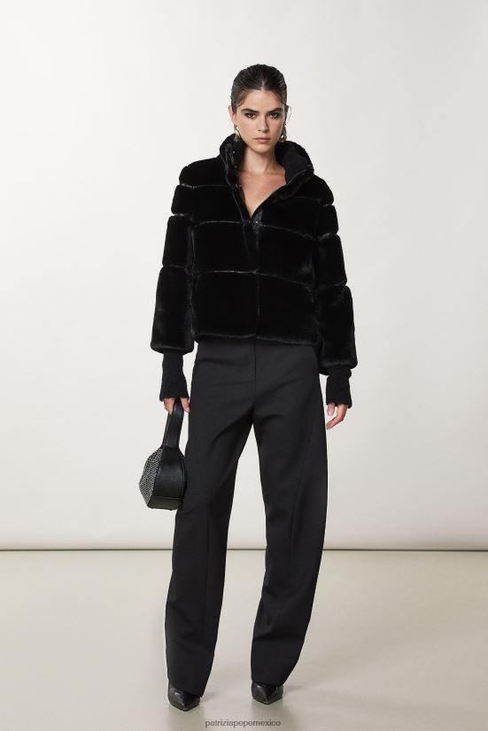 vestir mx Patrizia Pepe mujer chaqueta corta suave Nerón 66024R652