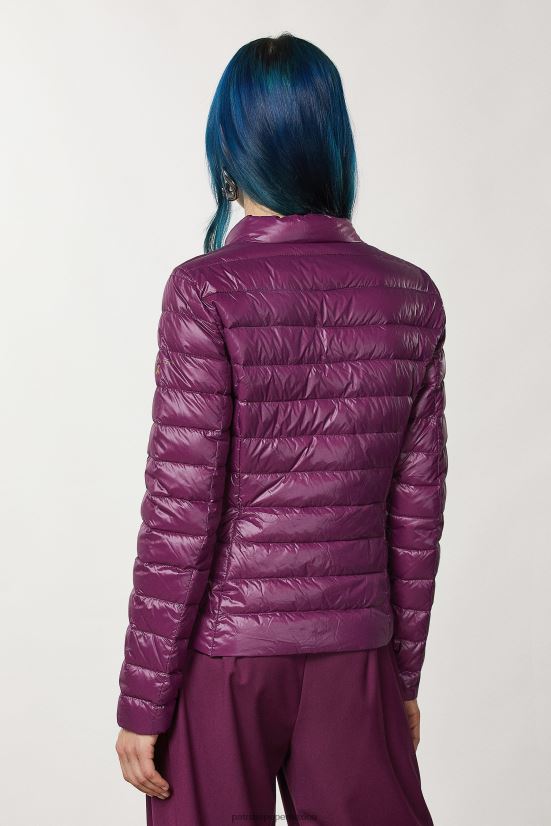 vestir mx Patrizia Pepe mujer chaqueta de plumón reversible ultraligera morado futurista 66024R45