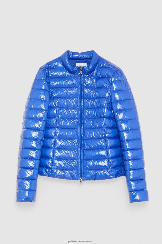 vestir mx Patrizia Pepe mujer chaqueta ligera de nailon rayo azul 66024R24