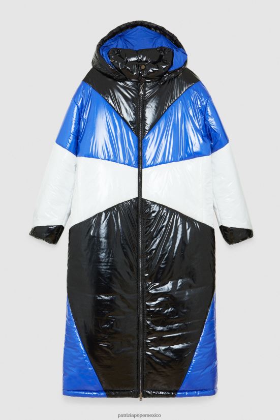 vestir mx Patrizia Pepe mujer chaqueta oversize de nailon color del bloque 66024R49