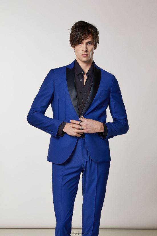 vestir mx Patrizia Pepe hombres chaqueta de esmoquin campana/azul 66024R1021