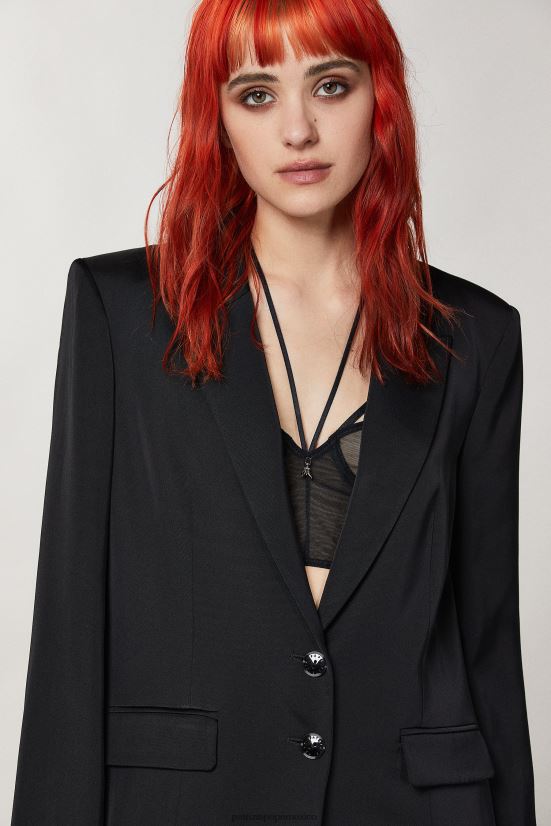 vestir mx Patrizia Pepe mujer blazer de dos botones Nerón 66024R287