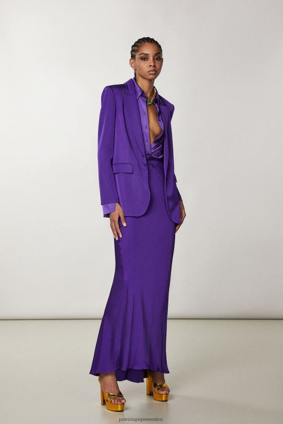 vestir mx Patrizia Pepe mujer blazer de dos botones violeta sexy 66024R343