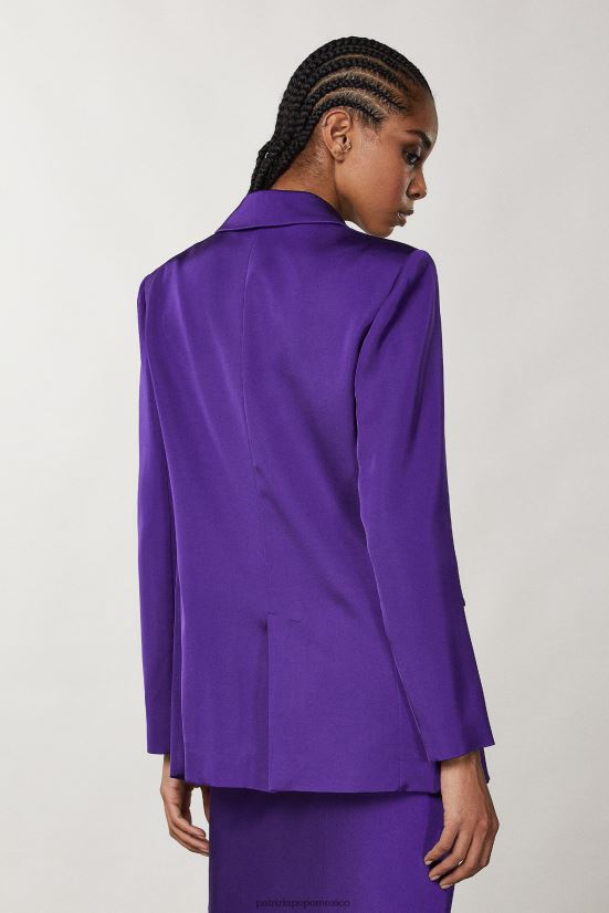 vestir mx Patrizia Pepe mujer blazer de dos botones violeta sexy 66024R343