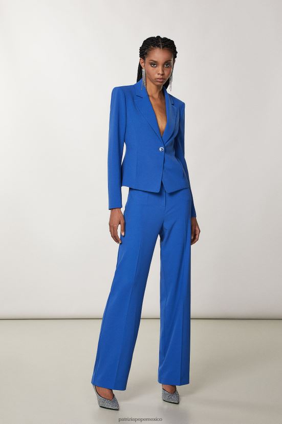 vestir mx Patrizia Pepe mujer chaqueta 1 botón azul glamoroso 66024R256