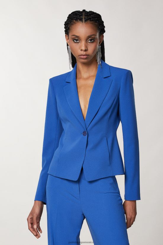 vestir mx Patrizia Pepe mujer chaqueta 1 botón azul glamoroso 66024R256