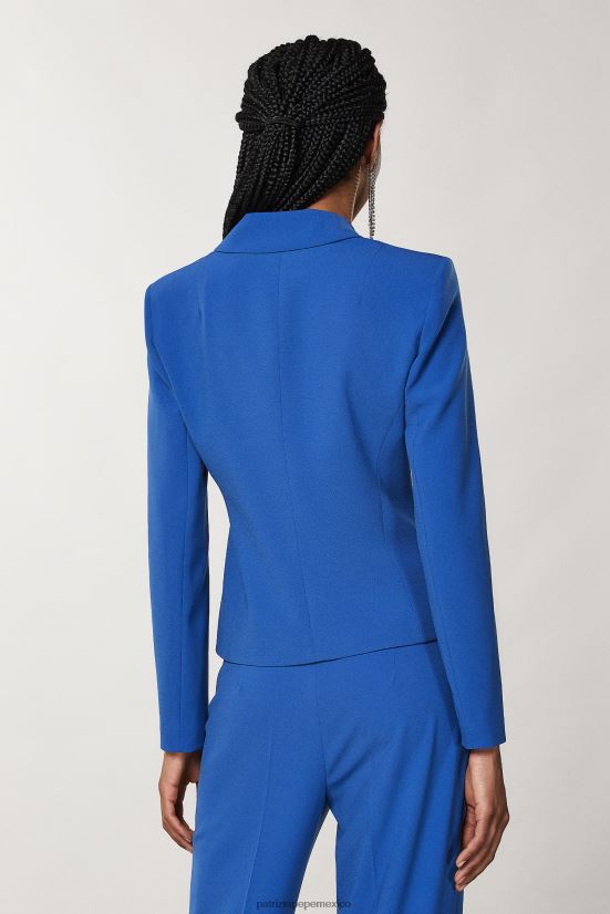 vestir mx Patrizia Pepe mujer chaqueta 1 botón azul glamoroso 66024R256