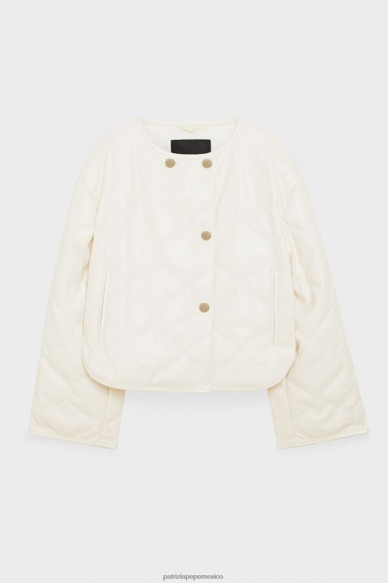 vestir mx Patrizia Pepe mujer chaqueta acolchada gardenia blanca 66024R467