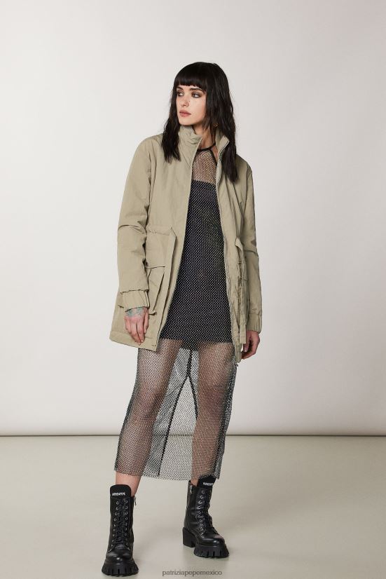 vestir mx Patrizia Pepe mujer chaqueta acolchada verde salvia 66024R459