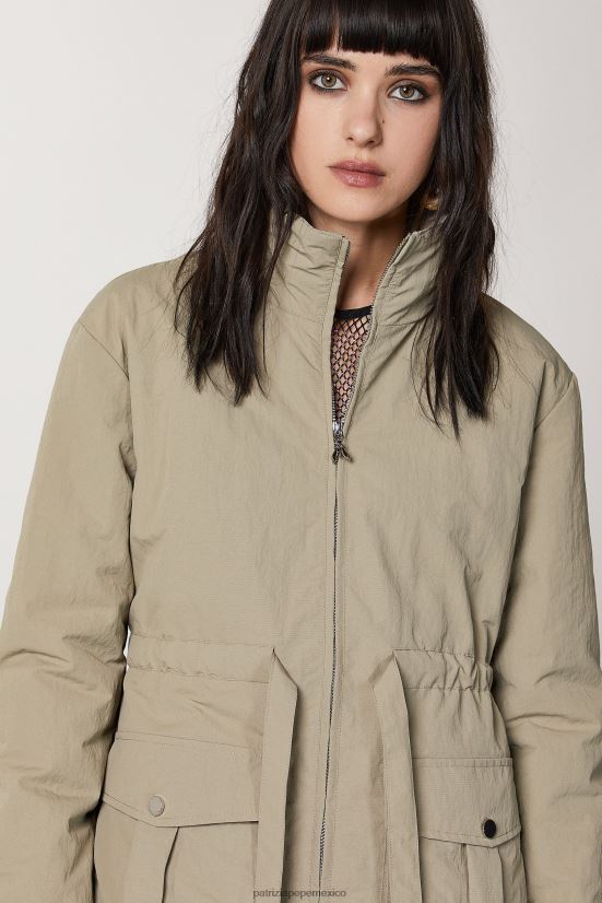 vestir mx Patrizia Pepe mujer chaqueta acolchada verde salvia 66024R459