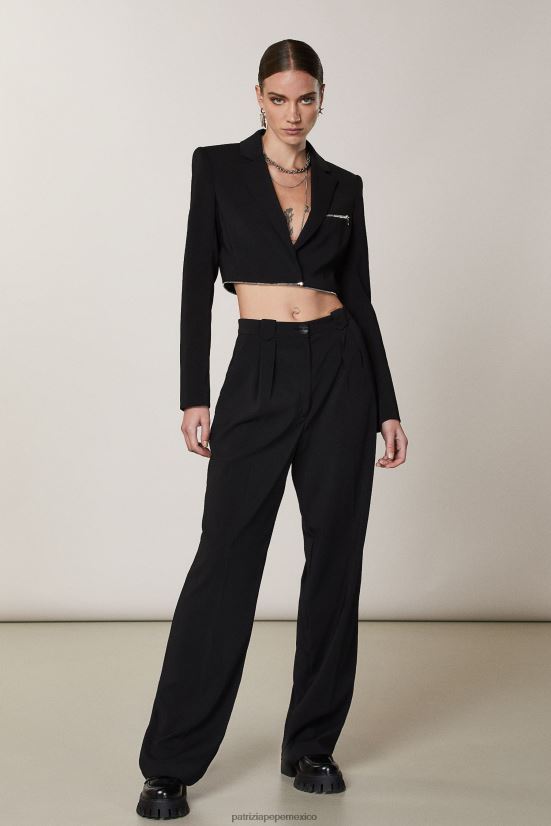 vestir mx Patrizia Pepe mujer chaqueta básica con cremallera Nerón 66024R516