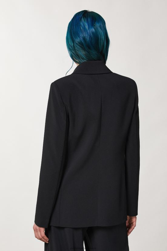 vestir mx Patrizia Pepe mujer chaqueta básica con doble botonadura Nerón 66024R110