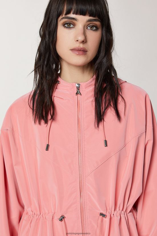 vestir mx Patrizia Pepe mujer chaqueta con capucha Durazno jugoso 66024R503