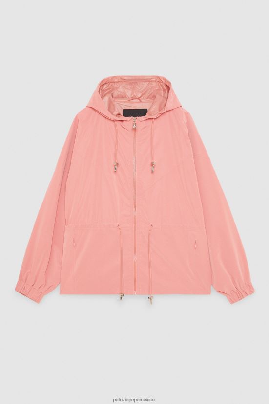vestir mx Patrizia Pepe mujer chaqueta con capucha Durazno jugoso 66024R503