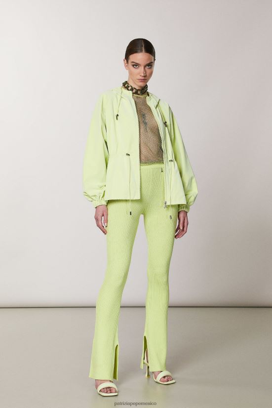 vestir mx Patrizia Pepe mujer chaqueta con capucha lima soleada 66024R458