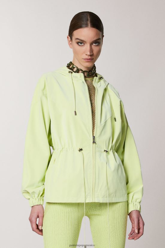 vestir mx Patrizia Pepe mujer chaqueta con capucha lima soleada 66024R458