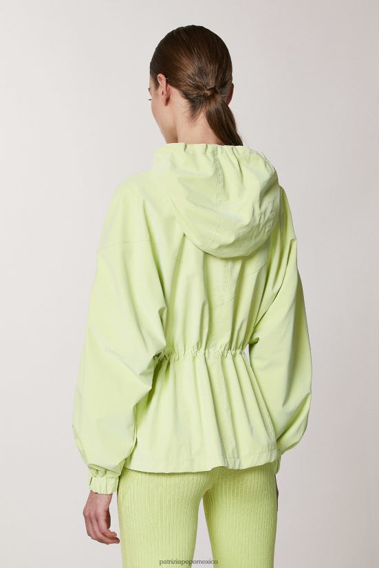 vestir mx Patrizia Pepe mujer chaqueta con capucha lima soleada 66024R458