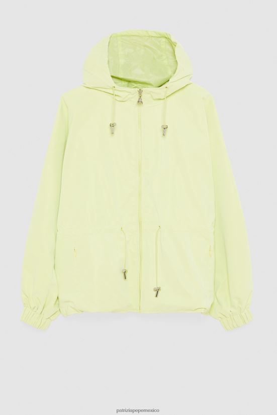vestir mx Patrizia Pepe mujer chaqueta con capucha lima soleada 66024R458
