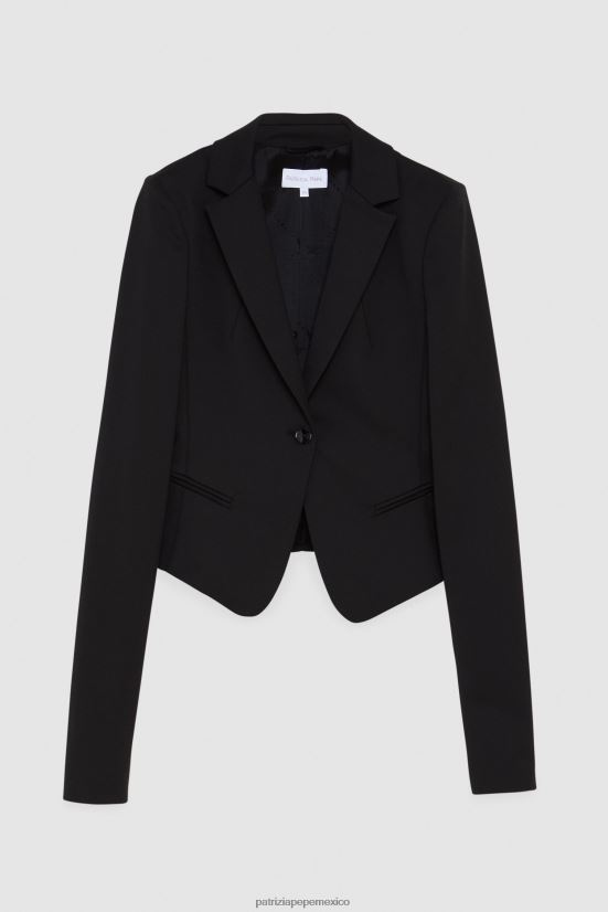 vestir mx Patrizia Pepe mujer chaqueta de 1 botón Nerón 66024R358