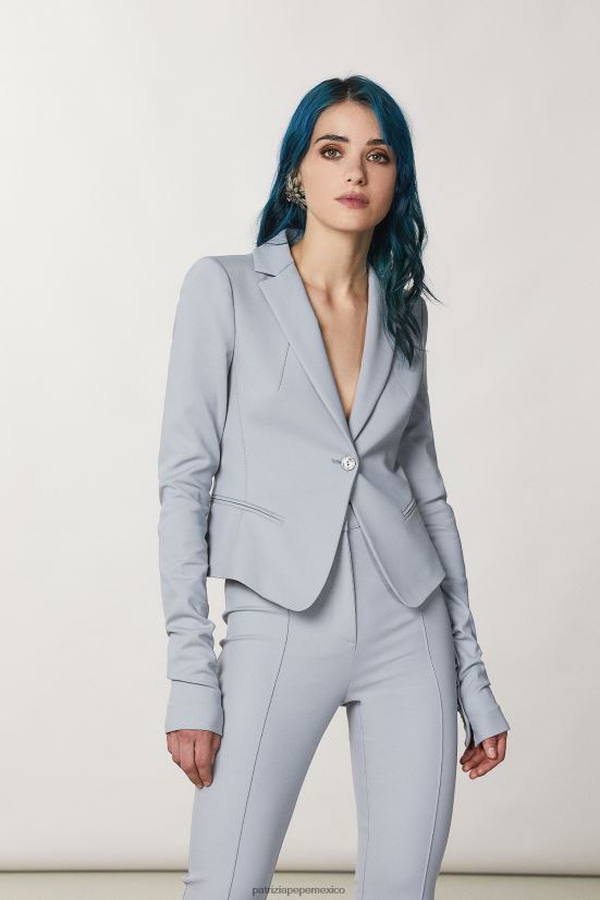 vestir mx Patrizia Pepe mujer chaqueta de 1 botón gris luna 66024R178
