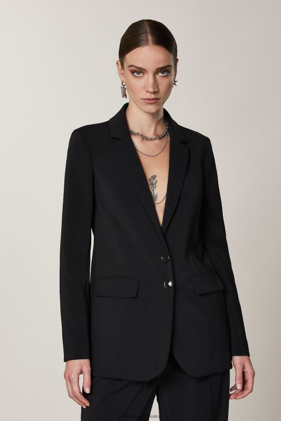 vestir mx Patrizia Pepe mujer chaqueta de novio esencial Nerón 66024R575