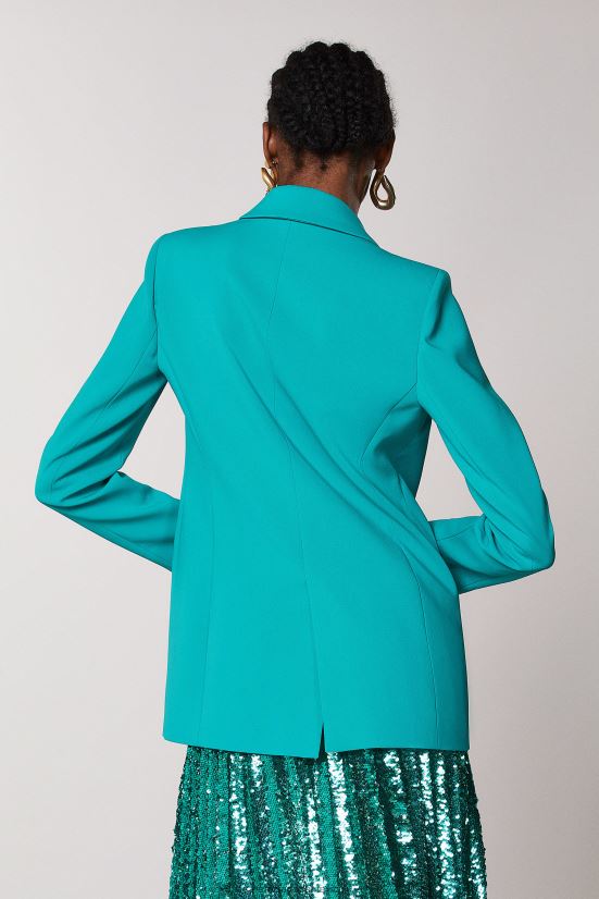 vestir mx Patrizia Pepe mujer chaqueta de novio esencial ilusión verde 66024R408