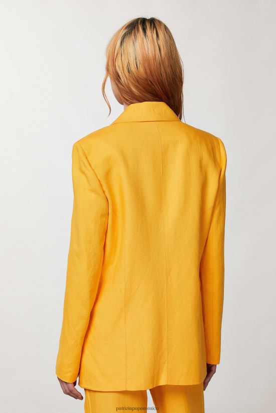 vestir mx Patrizia Pepe mujer chaqueta de novio naranja jugosa 66024R216