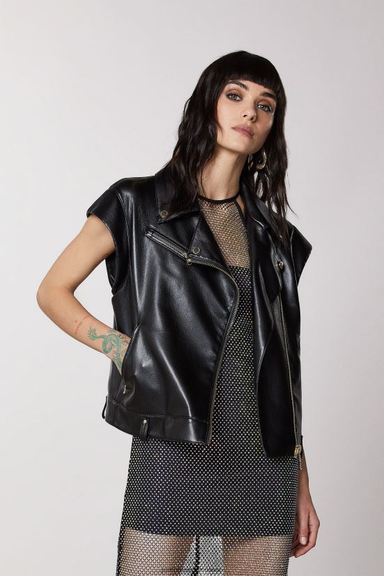 vestir mx Patrizia Pepe mujer chaqueta estilo motociclista Nerón 66024R447