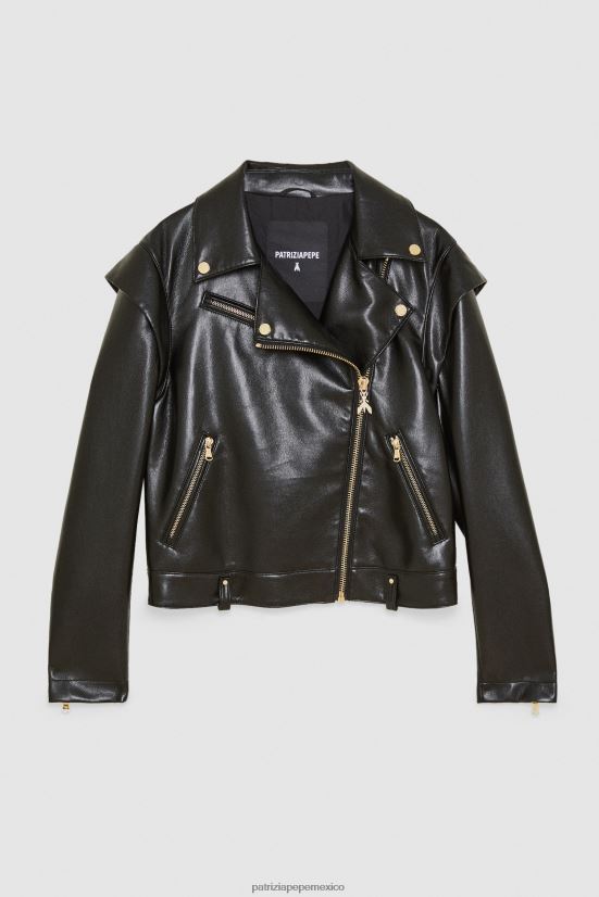vestir mx Patrizia Pepe mujer chaqueta estilo motociclista Nerón 66024R447