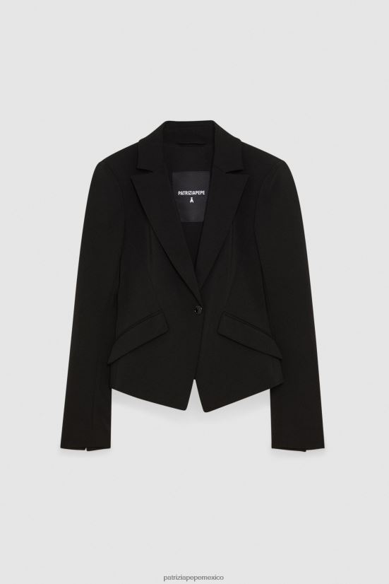 vestir mx Patrizia Pepe mujer chaqueta femenina esencial Nerón 66024R546