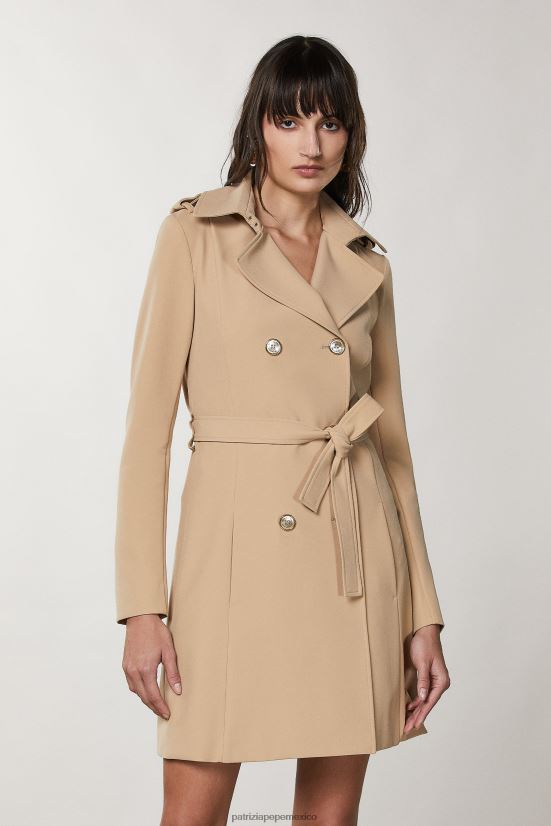 vestir mx Patrizia Pepe mujer zanja triking beige 66024R548