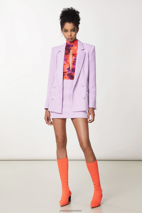 vestir mx Patrizia Pepe mujer blusa de crepé impresión por infrarrojos 66024R641