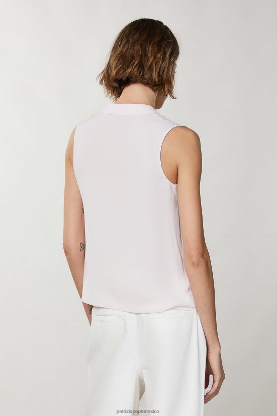 vestir mx Patrizia Pepe mujer camisa sin mangas desnudo rosado 66024R368