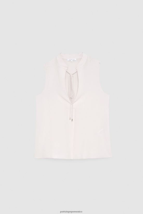 vestir mx Patrizia Pepe mujer camisa sin mangas desnudo rosado 66024R368