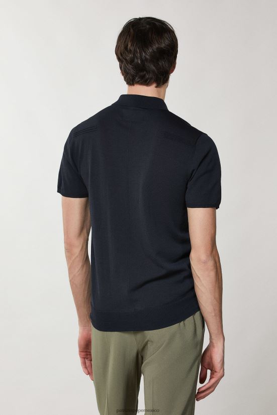 vestir mx Patrizia Pepe hombres polo de manga corta Marina Real 66024R1013
