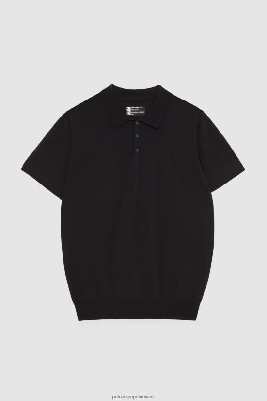 vestir mx Patrizia Pepe hombres polo de manga corta Marina Real 66024R1013