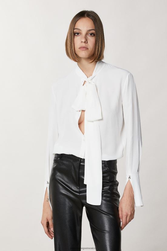 vestir mx Patrizia Pepe mujer camisa de manga larga blanco 66024R104
