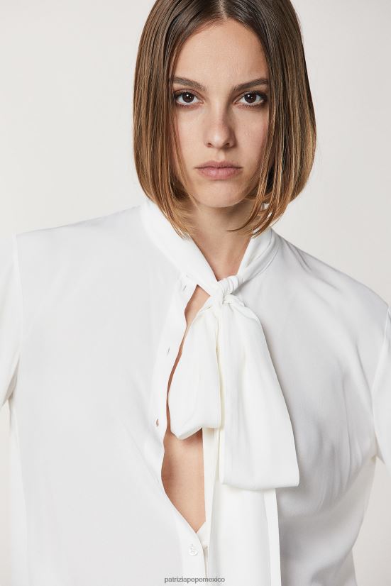 vestir mx Patrizia Pepe mujer camisa de manga larga blanco 66024R104